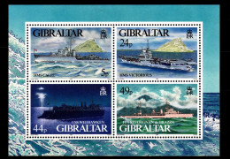 Gibraltar Block 22 Mit 718-721 Postfrisch Schifffahrt #GJ852 - Gibraltar