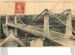 72.  BEAUMONT SUR SARTHE .  Pont Suspendu  . - Beaumont Sur Sarthe