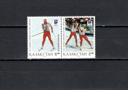 Kazakhstan 1994 Olympic Games Lillehammer Set Of 2 MNH - Inverno1994: Lillehammer