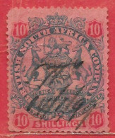 Afrique Du Sud (compagnie Britannique De L') N°41 Armoirie/coat Of Arms10S Gris & Rouge Sur Rose 1896 O - Autres & Non Classés