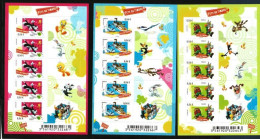 Fête Du Timbre 200 - 3  Bandes Carnets "Looney Tunes" BC 160 Neufs ** Non Pliées + Feuillet 4341 Neuf **  (offert) - Dag Van De Postzegel