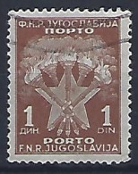 Jugoslavia 1951-52  Portomarken (o) Mi.100 - Timbres-taxe