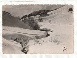 CPM. 15 X 10,5  -  Environs De MORZINE  -  Paysage D'hiver Au Col Des Gets - Les Gets