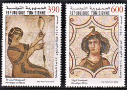 2003-Tunisie/Y&T1476-1477- Art, Moisaïques Tunisiennes/"La Fileuse" Tabarka &"Africa"El Jem 2V/série Compléte MNH***** - Tunesien (1956-...)