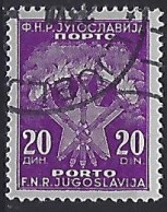 Jugoslavia 1951-52  Portomarken (o) Mi.104 - Impuestos