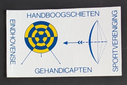 AUTOCOLLANT HANDBOOGSCHITEN SPORT VERENIGING - EINDHOVEN - PAYS-BAS NEDERLAND HOLLAND - TIR A L'ARC ARME SPORT - Autocollants