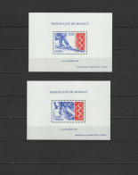 Monaco 1994 Olympic Games Lillehammer Set Of 2 Special S/s MNH -scarce- - Invierno 1994: Lillehammer