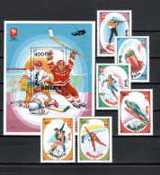 Mongolia 1994 Olympic Games Lillehammer Set Of 6 + S/s MNH - Invierno 1994: Lillehammer