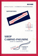 BUVARDS (Réf :BUV055) AFFECTIONS BRONCHO-PULMONAIRES CAMPHO-PNEUMIN Suppositoires Sirop - Produits Pharmaceutiques