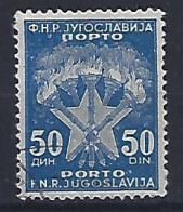 Jugoslavia 1951-52  Portomarken (o) Mi.106 - Timbres-taxe