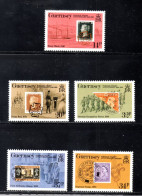 UK, GB, Great Britain, Guernsey, MNH, 1990, Michel 487 - 491, 150th Stamps Anniversary - Guernsey