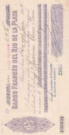 BANCO FRANCES DEL RIO DE LA PLATA 1914 - Cheques & Traveler's Cheques