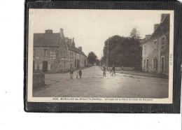 72- MAROLLES-les-BRAULTS -  Une Vue Animée Des Magasins De La Plaçe Route De DANGEUT - Marolles-les-Braults