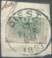 Belgique TAXE - Moitié De Timbre Oblitéré Sur Fragment - (F743) - Postzegels