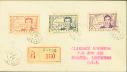 Sénégal Recommandé CAD Dakar 21 JUIN 1939 YT N°150 à 152 Centenaire René Caillié Pour Monroe Louisiane USA - Lettres & Documents