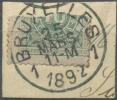 Belgique TAXE - Moitié De Timbre Oblitéré Sur Fragment - (F744) - Postzegels