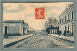 CPA (72) ECOMMOY - Aspect De L'intérieur De La Gare En 1907 - Carte Colorisée - Ecommoy