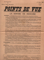 POINTS DE VUE CSTFEO 1947 SERVICE PRESSE  ARMEE FRANCAISE INDOCHINE INDOCHINA CEFEO - Francese