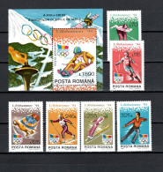 Romania 1994 Olympic Games Lillehammer, Space Set Of 6 + S/s MNH - Inverno1994: Lillehammer