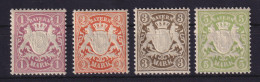 Bayern Wappen Mark-Werte  Mi-Nr. 71-74 Postfrisch ** - Mint