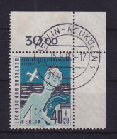 Berlin 1960 Ferienplätze 40+20 Pf Mi.-Nr. 196 Eckrandstück OR O BERLIN-NEUKÖLLN - Usati