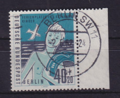 Berlin 1960 Ferienplätze 40+20 Pf Mi.-Nr. 196 Randstück Schön O BERLIN SW11 - Usados