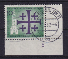 Berlin 1960 Kirchentag Mi.-Nr. 215 Eckrandstück UR Mit Formnummer 2 Gestempelt - Usados