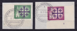 Berlin 1960 Kirchentag Mi-Nr. 215-216 Eckrandstücke Mit ET-So.-O A. Briefstücken - Used Stamps
