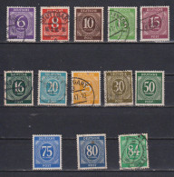 Lot De Timbres D'Allemagne Occupation Alliée Trizone Chiffres De 1946 - Used