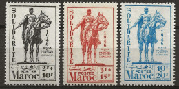 MAROC Colo:, *, N° YT 241 à 243, Série, Ch., TB - Unused Stamps