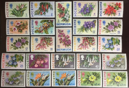 Bermuda 1970 - 1975 Flowers Complete Definitives Set Of 24 MNH - Autres & Non Classés