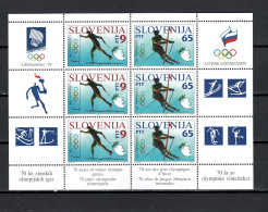 Slovenia 1994 Olympic Games Lillehammer Sheetlet MNH - Inverno1994: Lillehammer