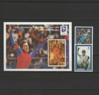 Tanzania 1993 Olympic Games Lillehammer Set Of 2 + S/s MNH - Winter 1994: Lillehammer