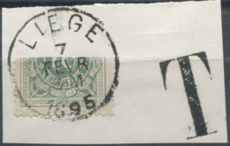 Belgique TAXE - Moitié De Timbre Oblitéré Sur Fragment - (F757) - Timbres