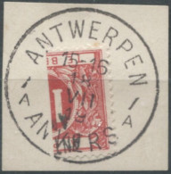 Belgique TAXE - Moitié De Timbre Oblitéré Sur Fragment - (F758) - Francobolli