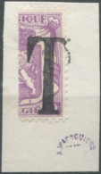 Belgique TAXE - Moitié De Timbre Oblitéré Sur Fragment - (F759) - Timbres