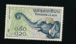 Asie - 3 Timbres Non Oblitérés LAOS éléphants - Sans Gomme - Laos