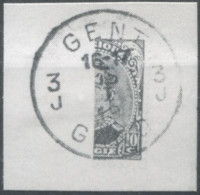 Belgique TAXE - Moitié De Timbre Oblitéré Sur Fragment - (F762) - Postzegels