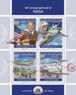 TOGO 2018 MNH  NASA (I)  Michel Code: 9194-9197. Yvert&Tellier Code: 6440-6443 - Togo (1960-...)