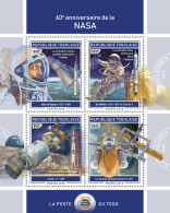 TOGO 2018 MNH  NASA (II)  Michel Code: 9198-9201. Yvert&Tellier Code: 6444-6447 - Togo (1960-...)