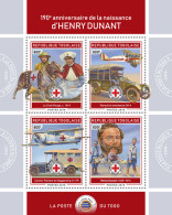 TOGO 2018 MNH  Henry Dunant (II)  Michel Code: 9218-9221. Yvert&Tellier Code: 6484-6487 - Togo (1960-...)