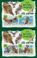 TOGO 2018 MNH  Owls (II)  Michel Code:  9154-9157 / Bl.1617-1618. Yvert&Tellier Code: 1469-1470 - Togo (1960-...)