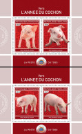 TOGO 2018 MNH  Year Of The Pig (I)  Michel Code: 9234-9237 / Bl.1657-1658. Yvert&Tellier Code: 1475-1476 - Togo (1960-...)
