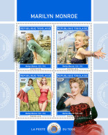 TOGO 2018 MNH  Marilyn Monroe(II)  Michel Code: 9254-9257. Yvert&Tellier Code: 6532-6535 - Togo (1960-...)