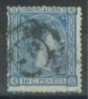 SPAIN,  1875 - KING ALFONSO XII STAMP, # 214, USED. - Usati