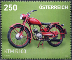 Austria 2023. Motorbikes. Ktm R100 (MNH OG) Stamp - Unused Stamps