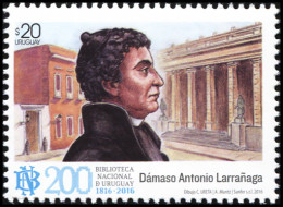 Uruguay 2016. 200 Years Of The National Library Of Uruguay (MNH OG) Stamp - Uruguay