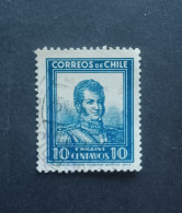 CILE 1932 BERNARDO O HIGGINS SCOTT N 182 WMK 215 POSITION ERROR INVERTED 3 SCANNERS - Chile