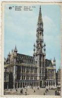 Bruxelles  Carte Circulée  L'Hotel De Ville Et Place Animée - Aeronáutica - Aeropuerto