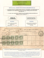 TP 30 (10) S/Bulletin De Caisse D'Epargne Obl. BXL (LUX) 2/1/1894 + Griffe BRUXELLES LUXEMBOURG - Linear Postmarks